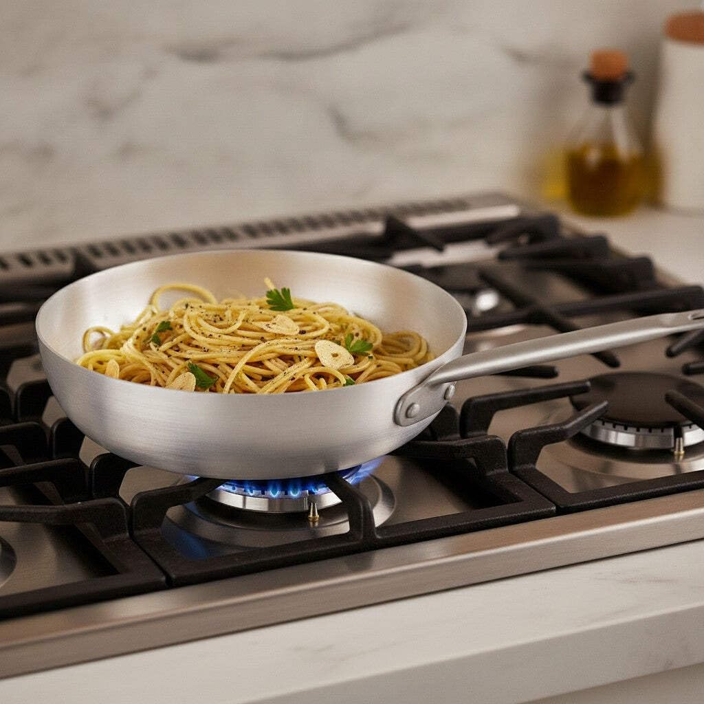 Mamù La Vera Contadina Saltapasta 40 cm Alluminio Bianco