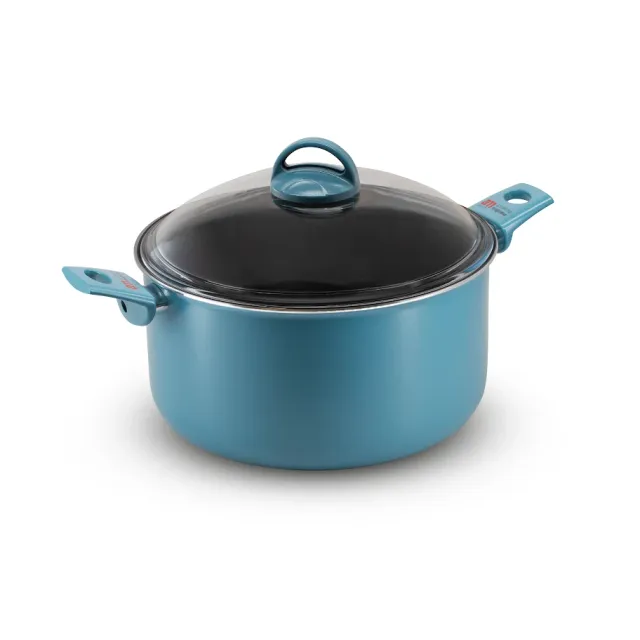 Accademia Mugnano Primolla casseruola 28 cm menta con coperchio
