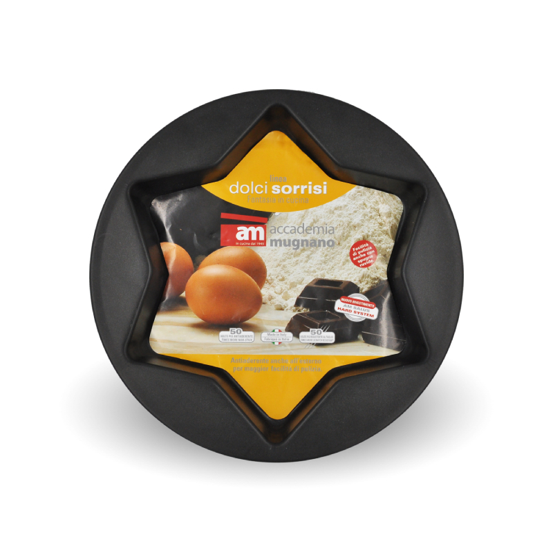 Accademia Mugnano Dolci Sorrisi teglia stella antiaderente forno
