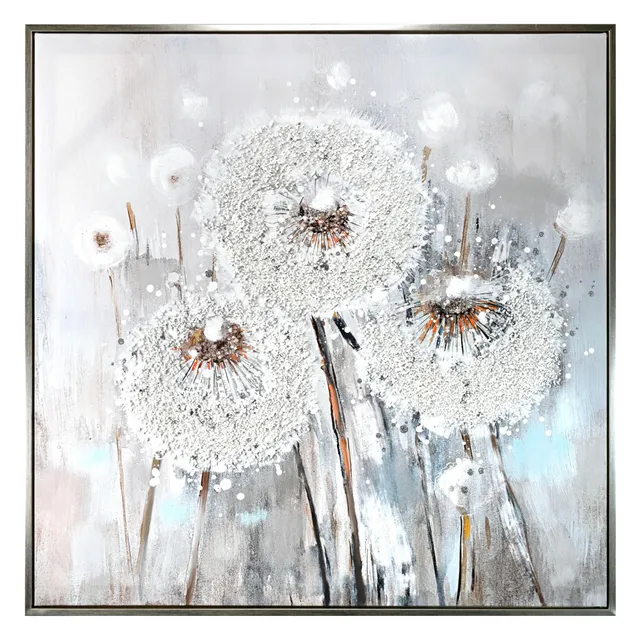 Wald Voilà Soffioni Quadro da Parete 100x100 cm Rilievo
