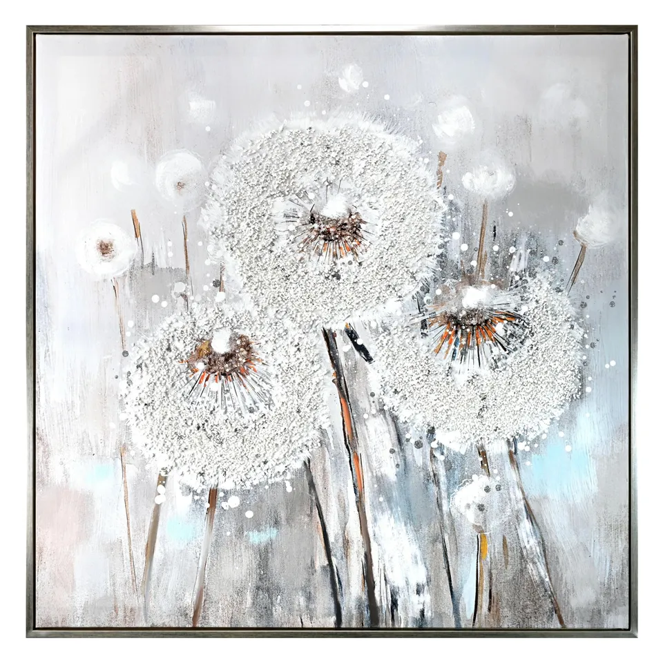 Wald Voilà Soffioni Quadro da Parete 100x100 cm Rilievo