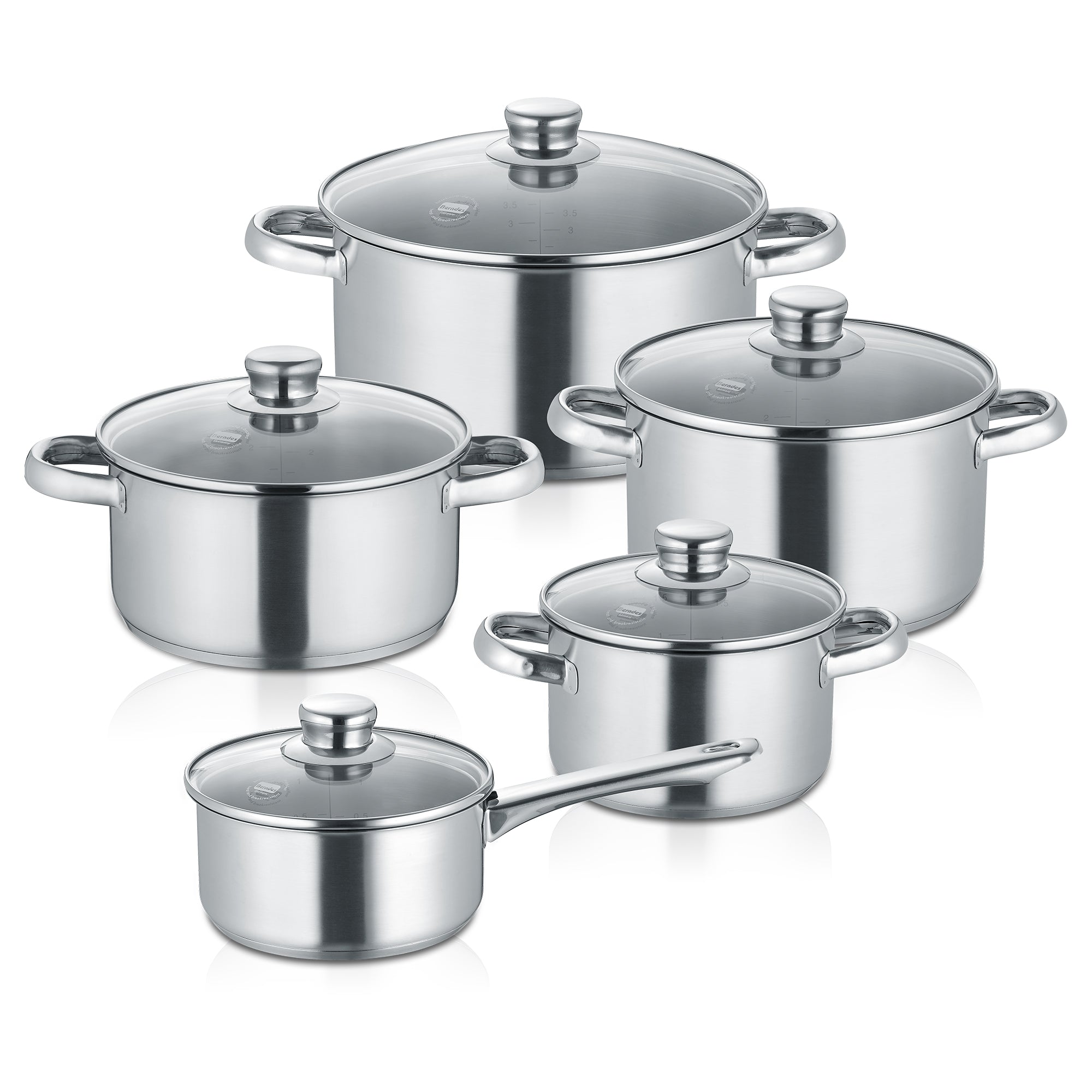 Berndes New Roma set pentole 5 pezzi acciaio