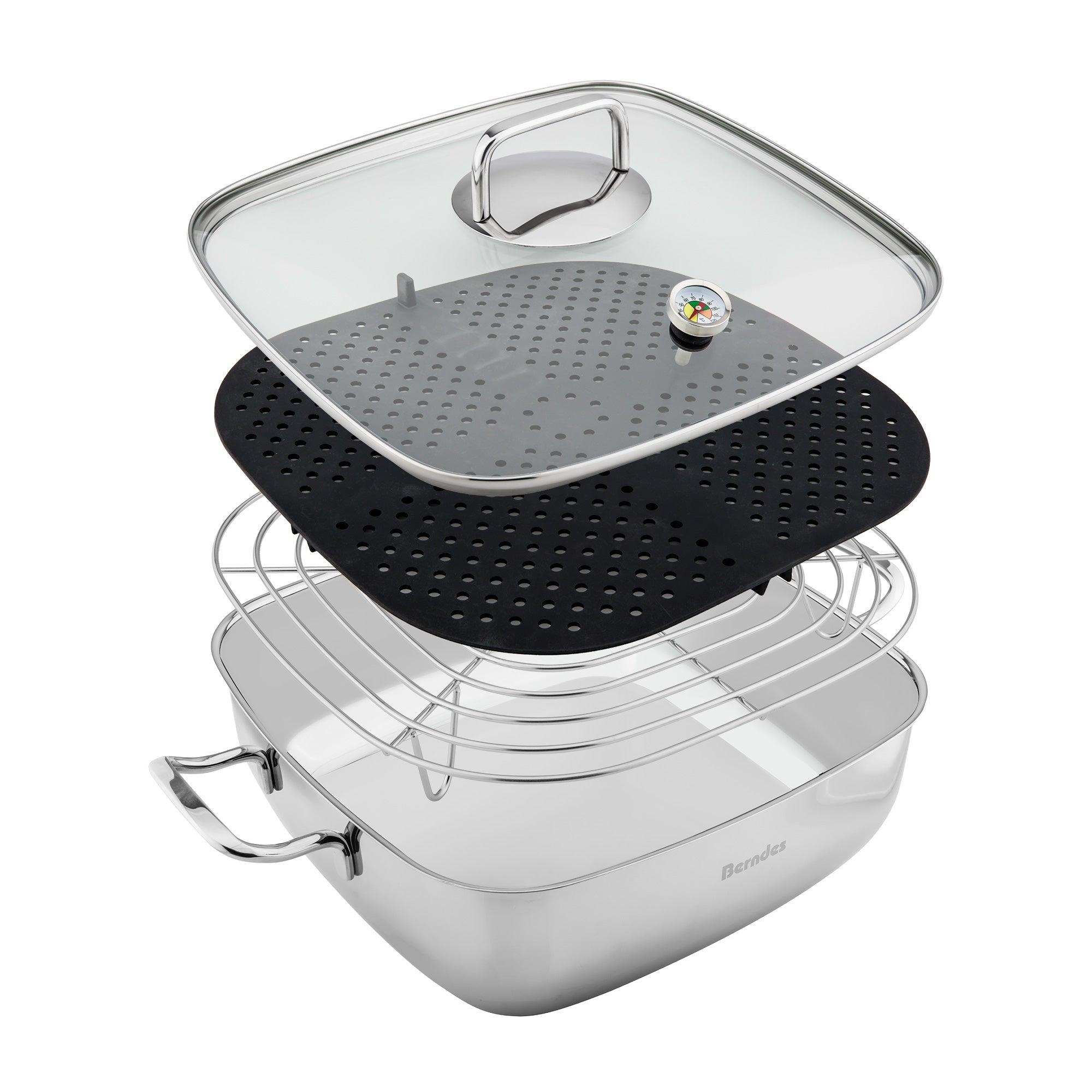 Berndes b.vital Vaporiera 28x28 cm Acciaio 6,5 L