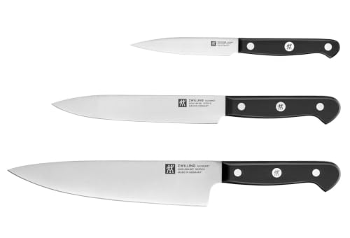 Zwilling Gourmet set 3 coltelli cucina acciaio inox 20/16/10 cm