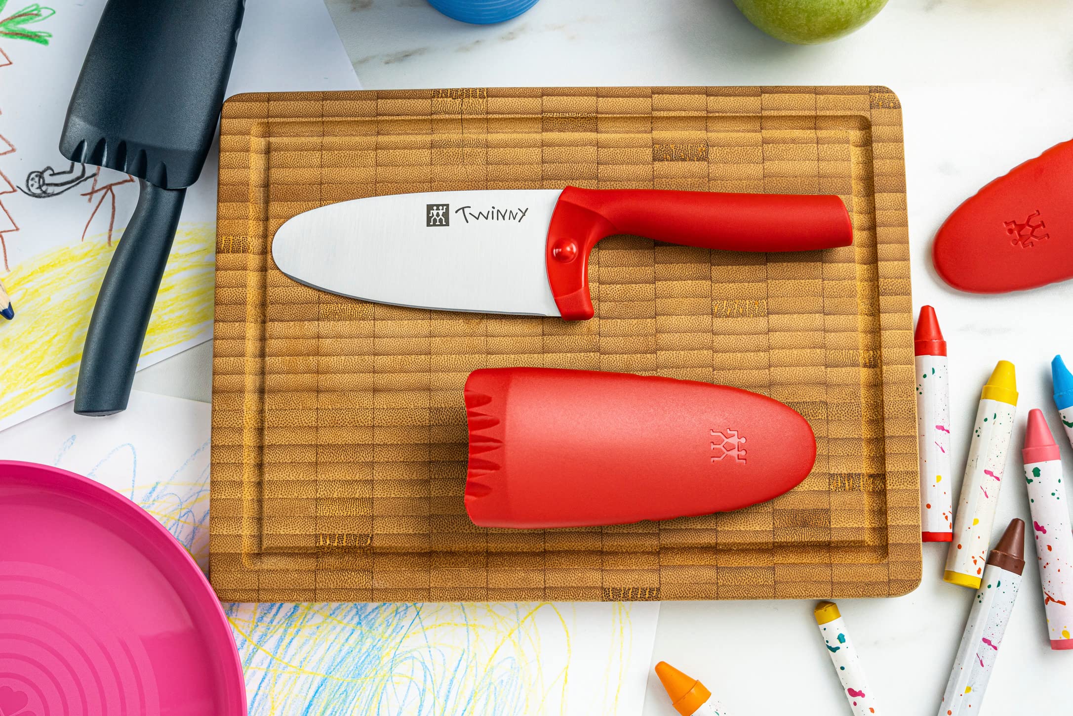 Zwilling Twinny Coltello Bambini 10 cm Rosso Arrotondato