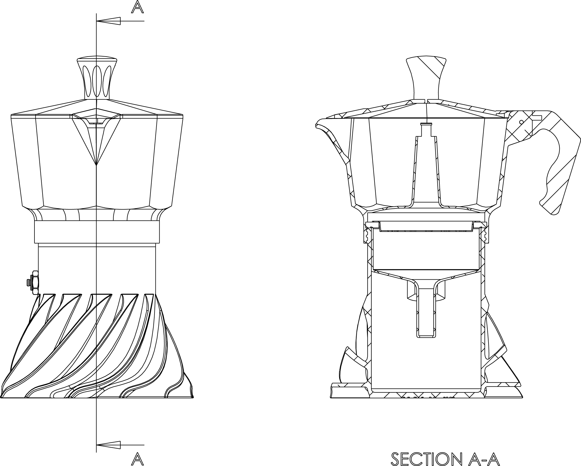 Turbo Moka TM-03-SL-ST moka 3 tazze alluminio incisione