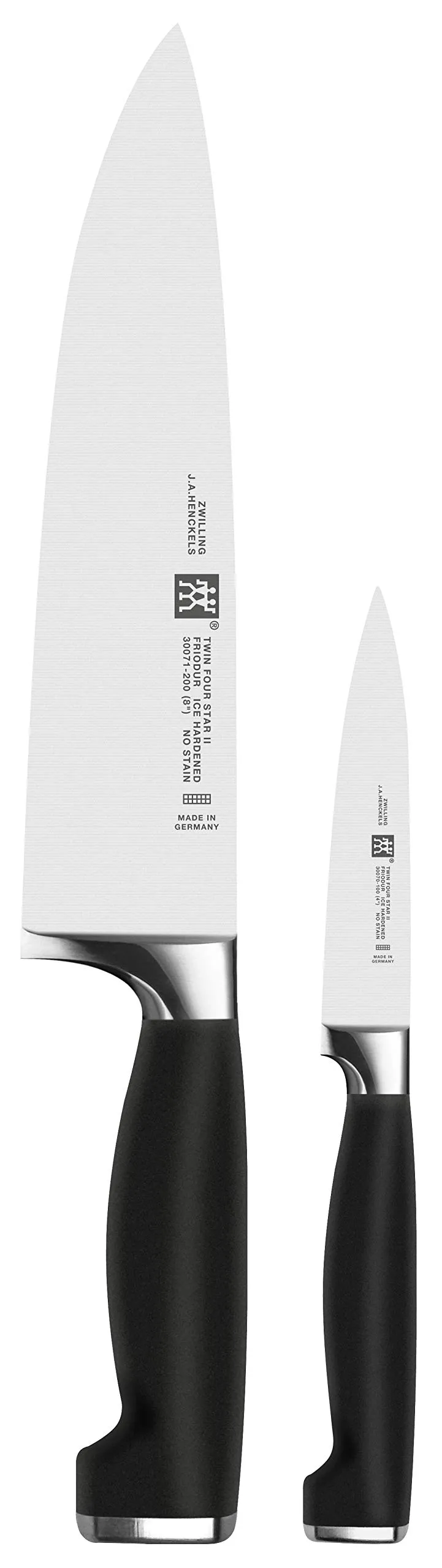 Zwilling Vier Sterne set 2 coltelli cucina acciaio inox