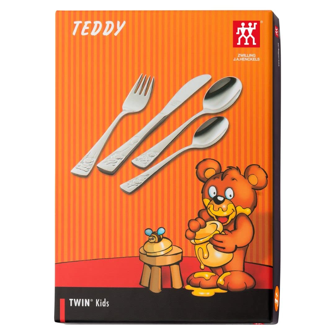 Zwilling Teddy 07012-210-0 set posate bambini 4 pezzi inox