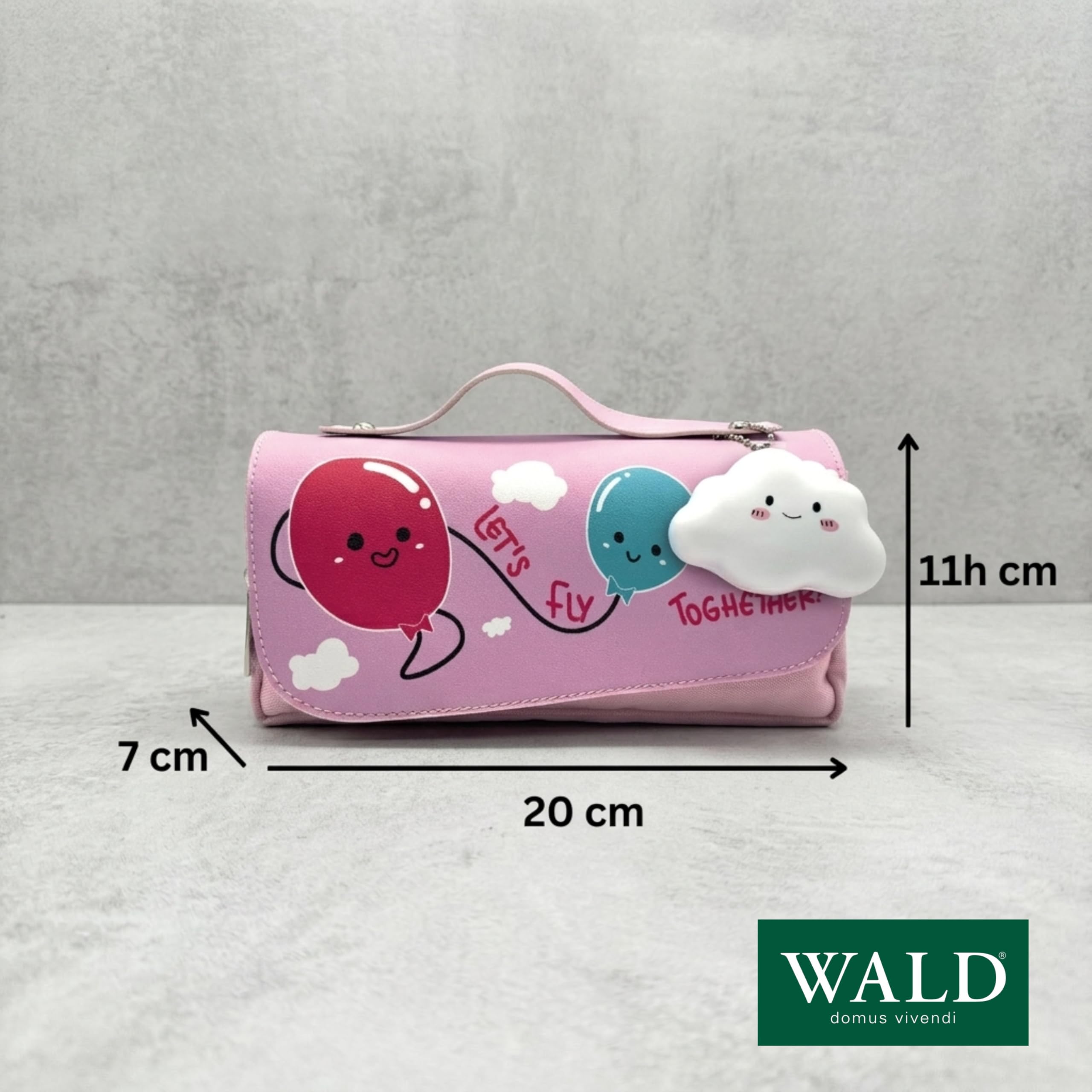 Wald Junior borsina Palloncini rosa bambina 20x7x11 cm