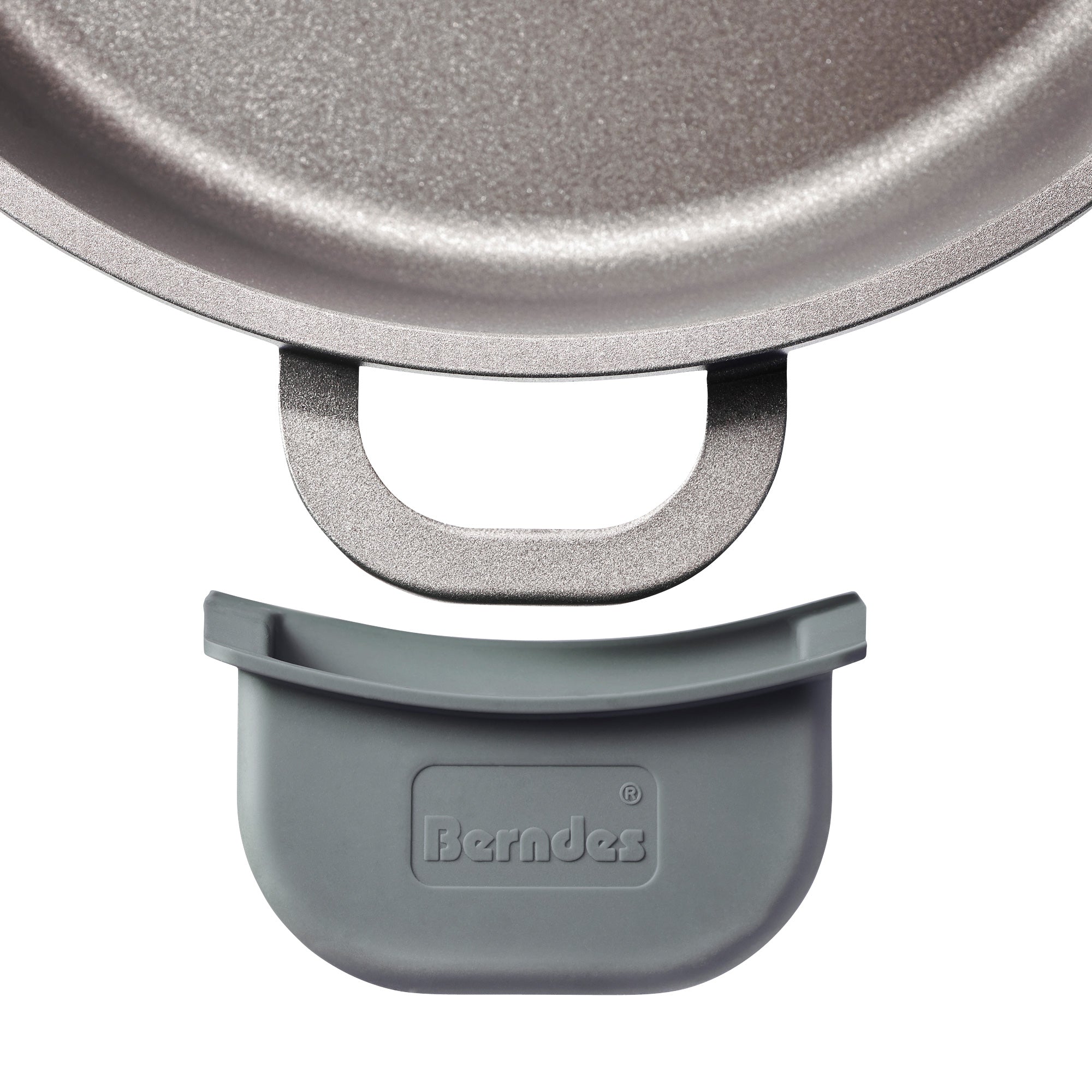 Berndes Presine Silicone Grigie Coppia per Pentole Alluminio