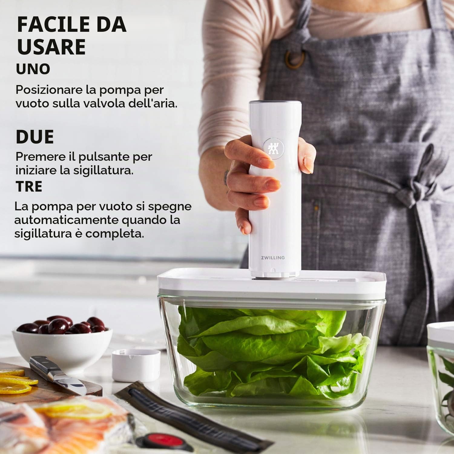 Zwilling Fresh & Save kit sottovuoto 6 pezzi riutilizzabile