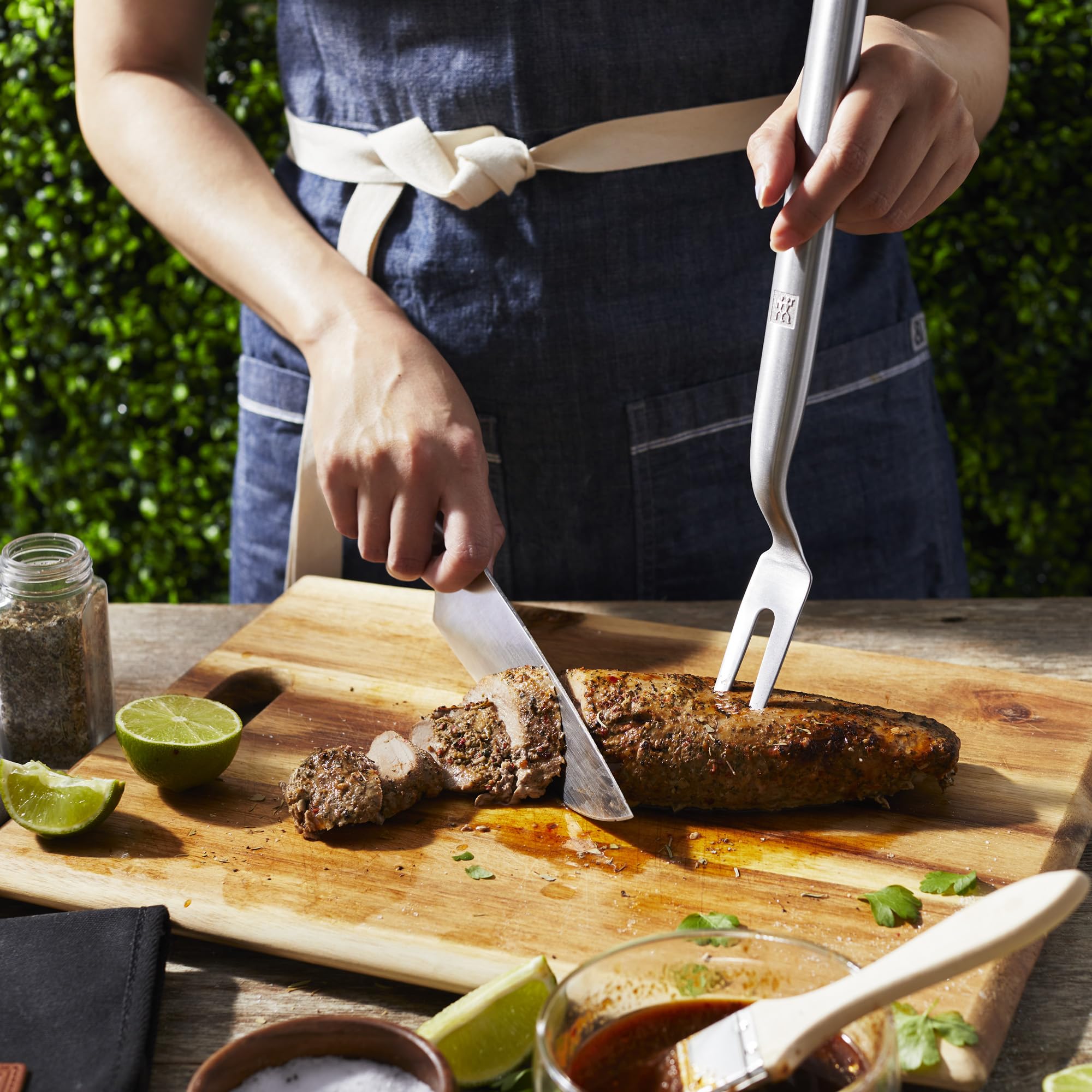 ZWILLING BBQ+ Forchetta Barbecue Acciaio Inox Manico Lungo