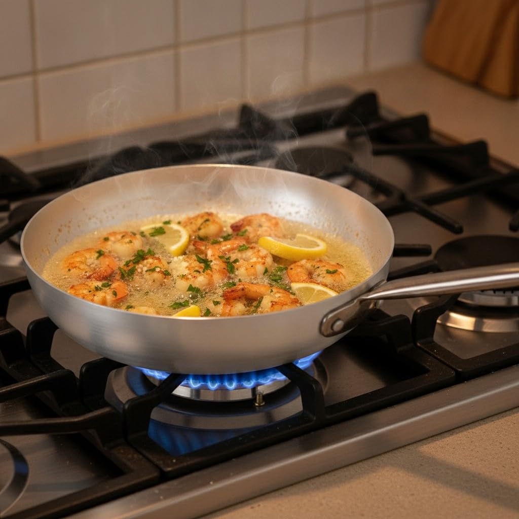 Mamù Horeca padella alluminio puro 99,5% professionale