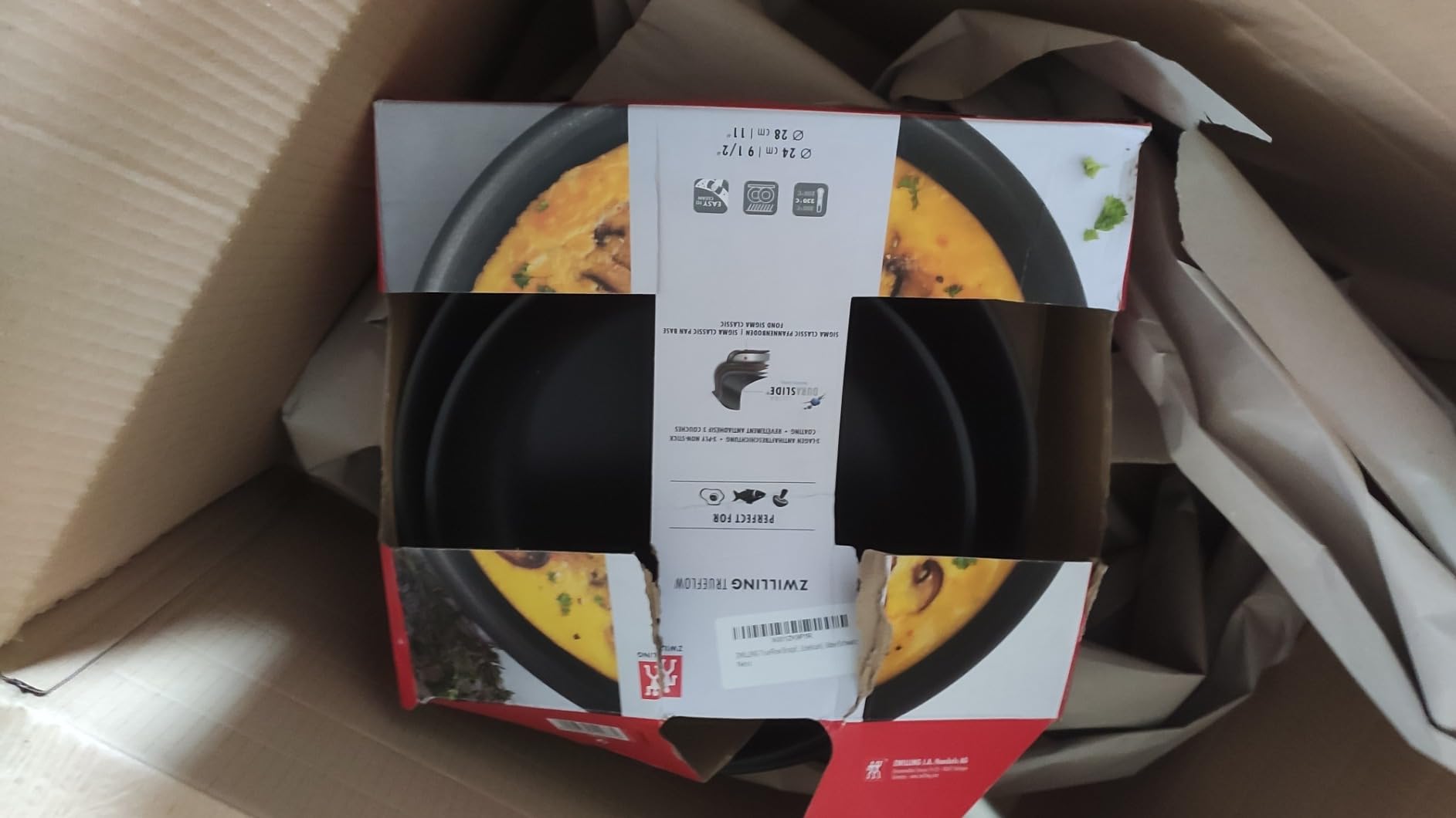 Zwilling TrueFlow set 2 padelle 24+28 cm induzione