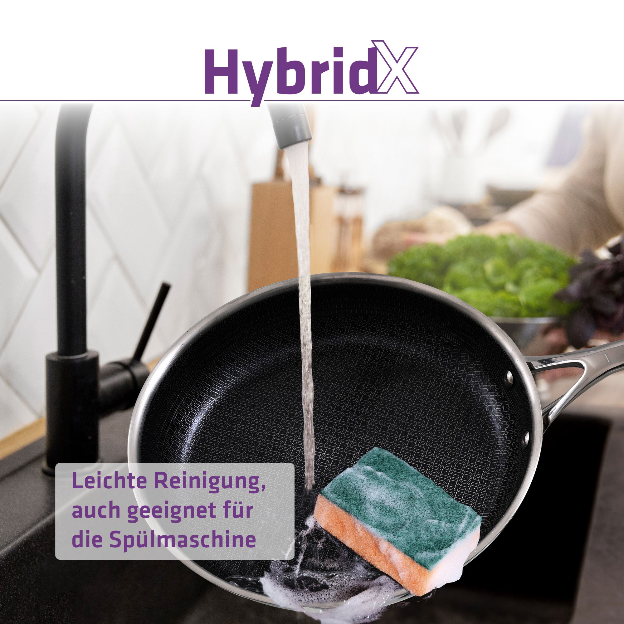 BERNDES HybridX Padella 24 cm lucidata
