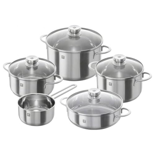 Zwilling Twin Nova Set 5 Pentole Acciaio Inox per Induzione