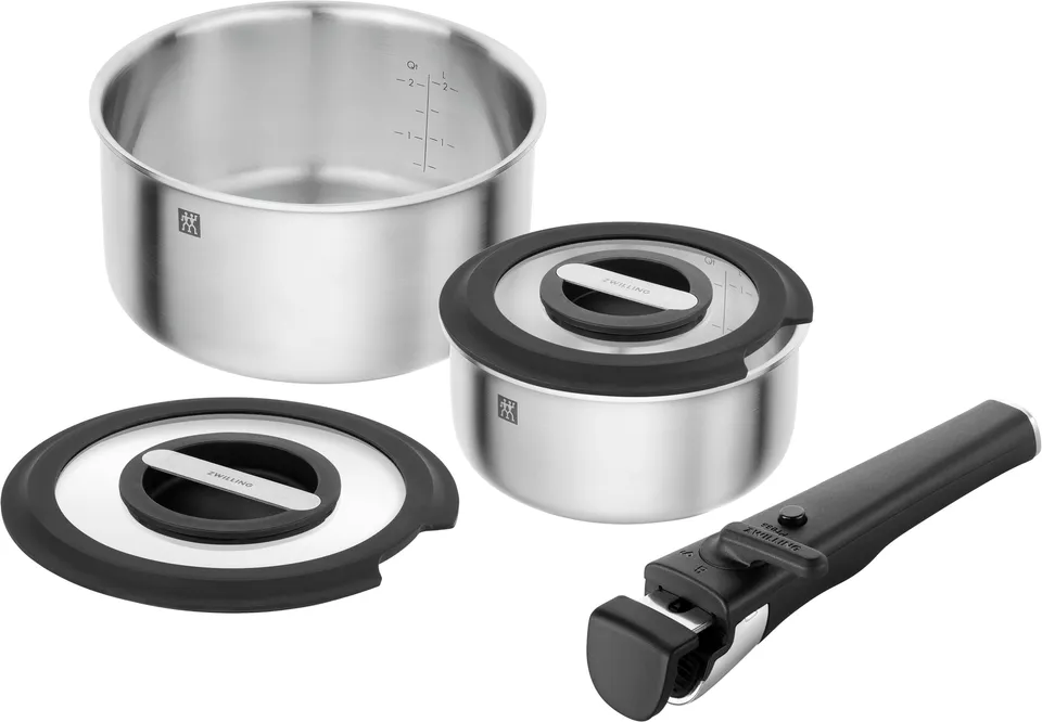 ZWILLING Unlock set 5 pentole inox 16+20 cm impilabile