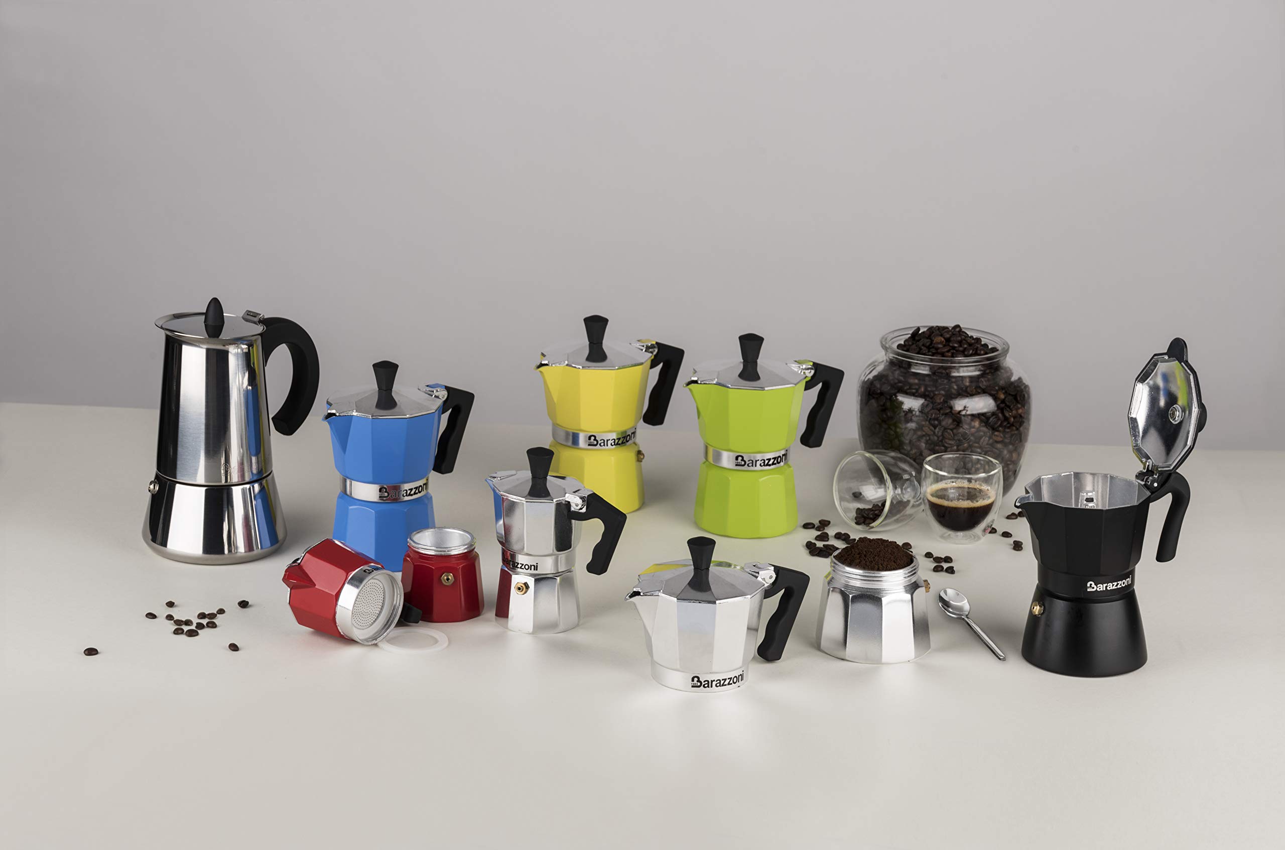 Barazzoni La Caffettiera Deluxe Nera moka 3 tazze alluminio