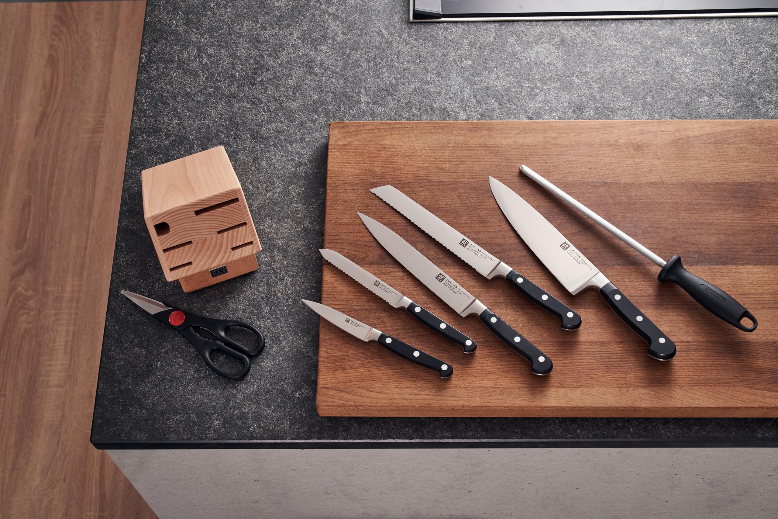 Zwilling Professional S ceppo 8 pezzi coltelli cucina forgiati