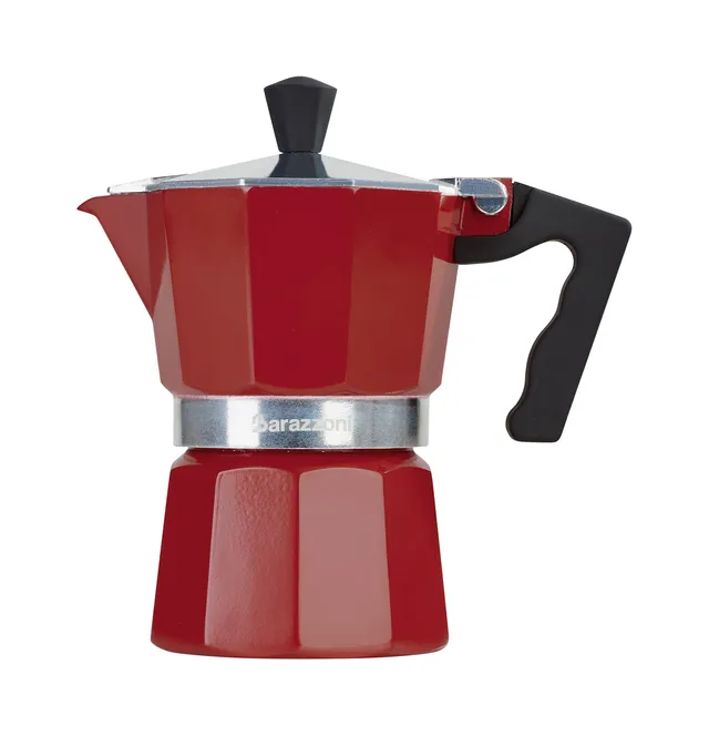 Barazzoni La Caffettiera Moka rossa 1 tazza alluminio
