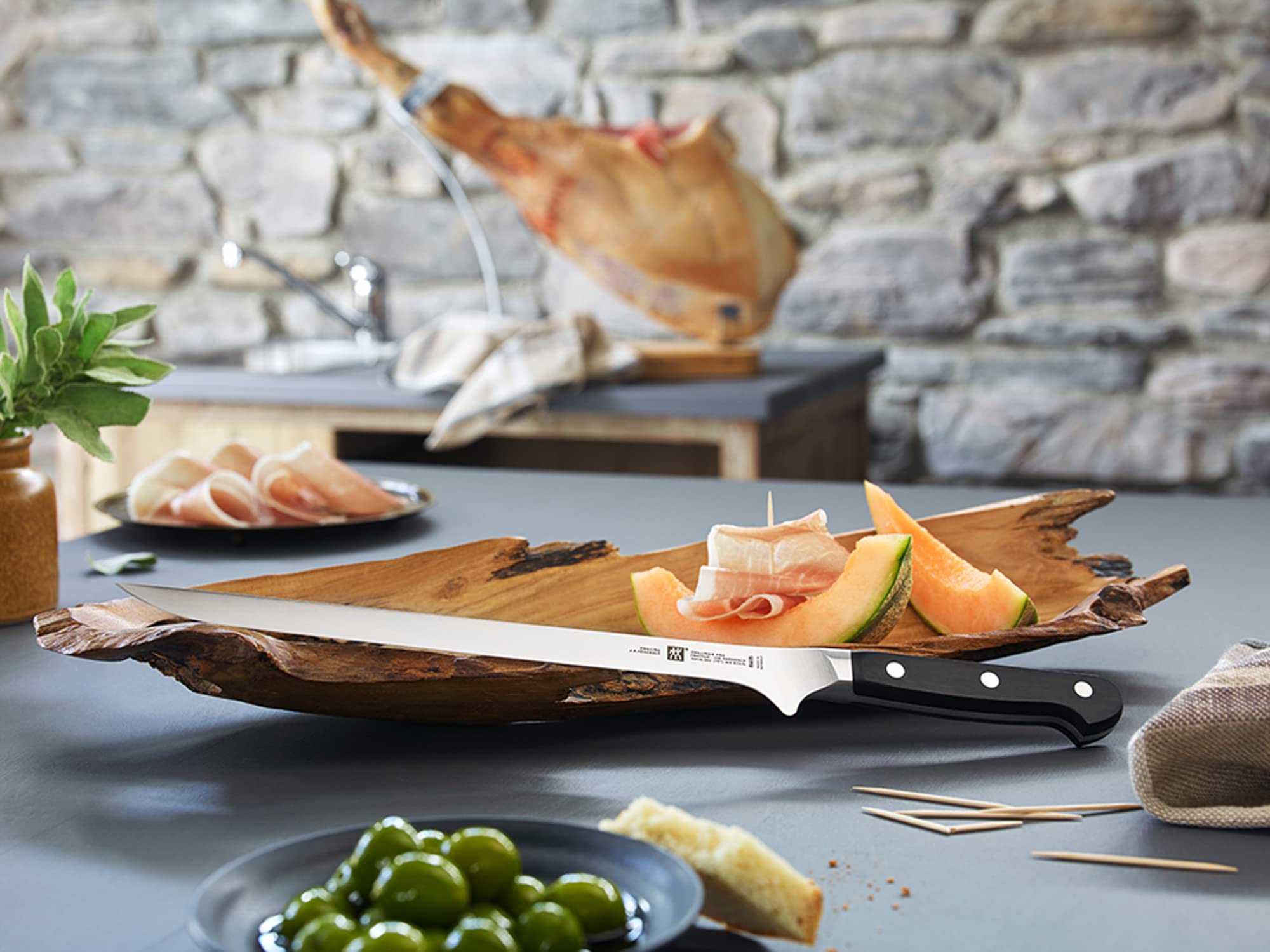 Zwilling Pro coltello prosciutto forgiato 26 cm inox