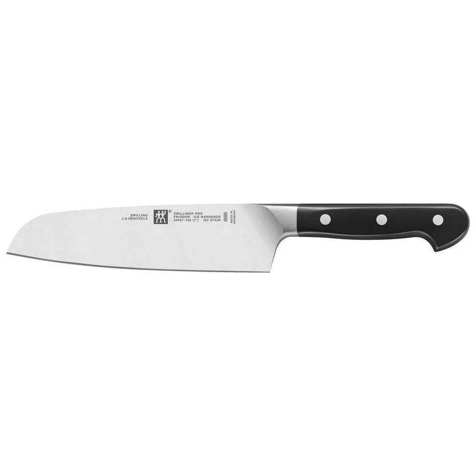 Zwilling Pro Santoku 18 cm acciaio forgiato tre rivetti