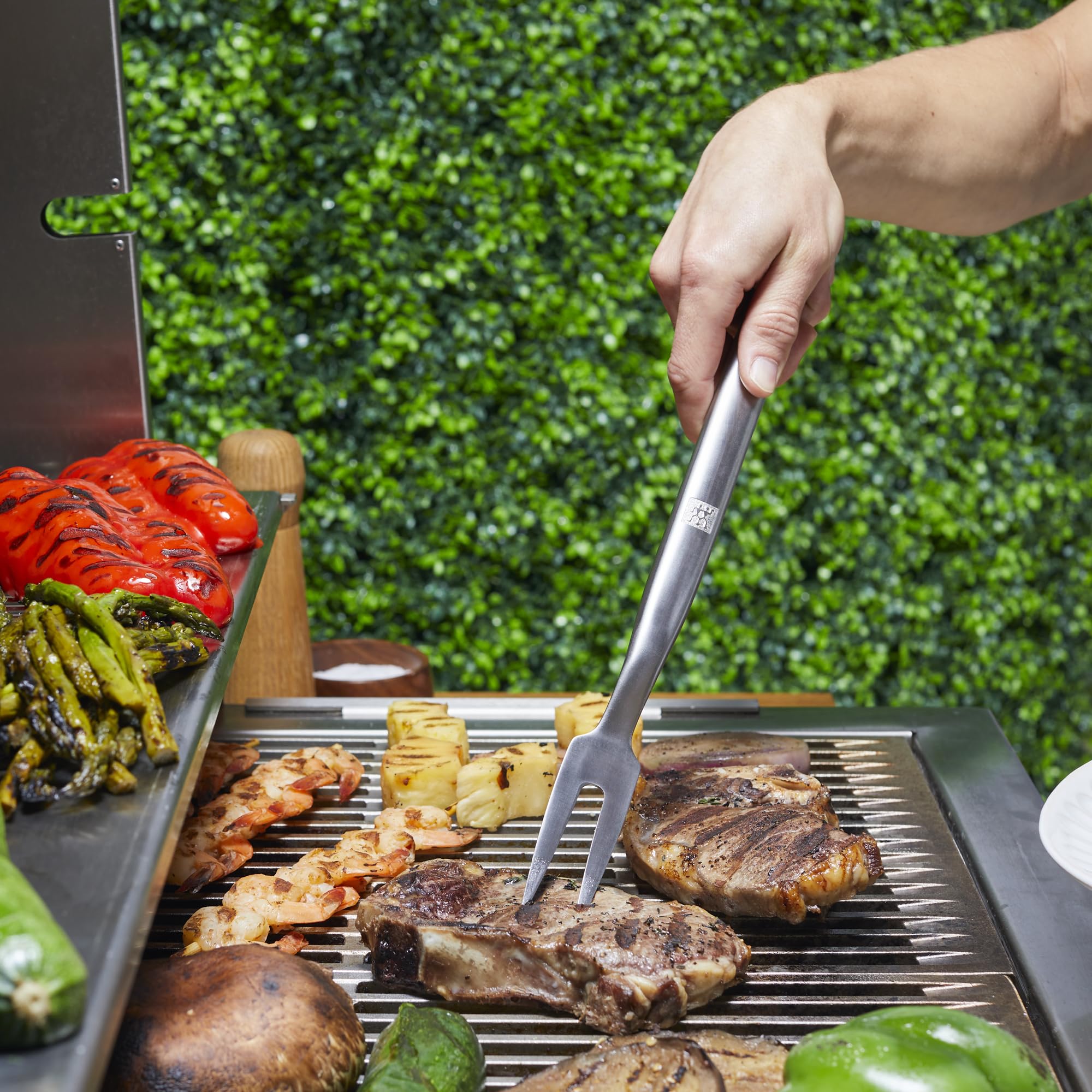 ZWILLING BBQ+ Forchetta Barbecue Acciaio Inox Manico Lungo