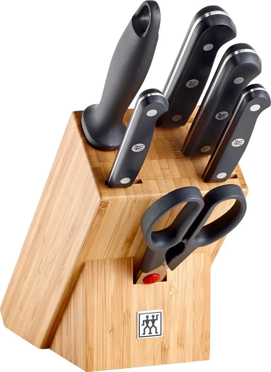 Zwilling Gourmet Set Coltelli 7 Pezzi con Ceppo Inox
