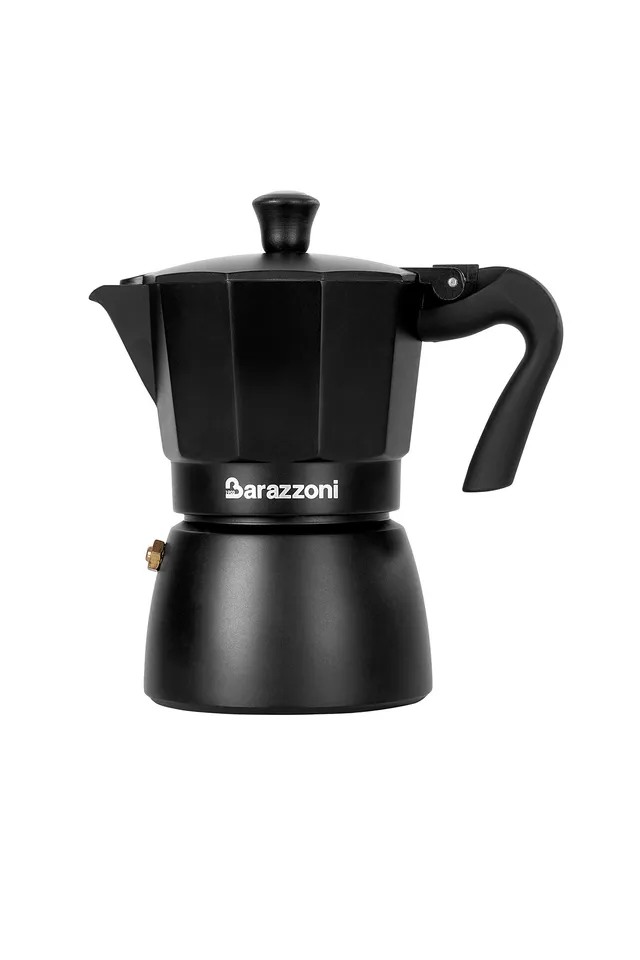 Barazzoni La Caffettiera Deluxe Nera moka 3 tazze alluminio