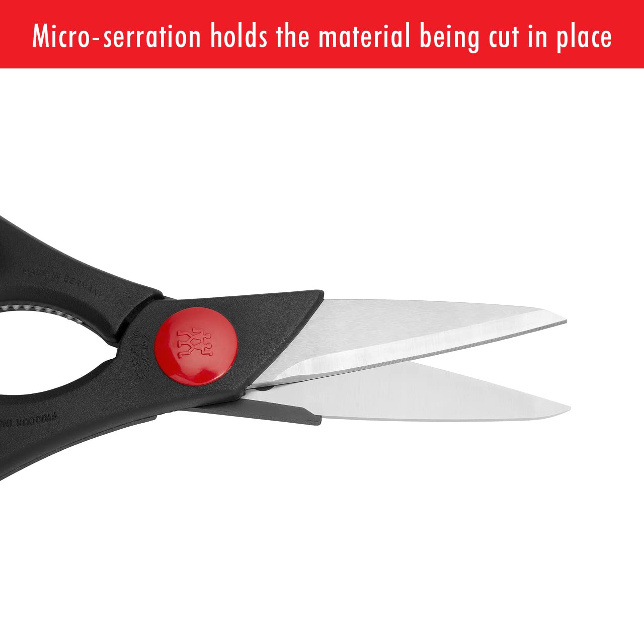 Zwilling Forbici Cucina Nero/Inox Acciaio Forgiato Apribottiglie