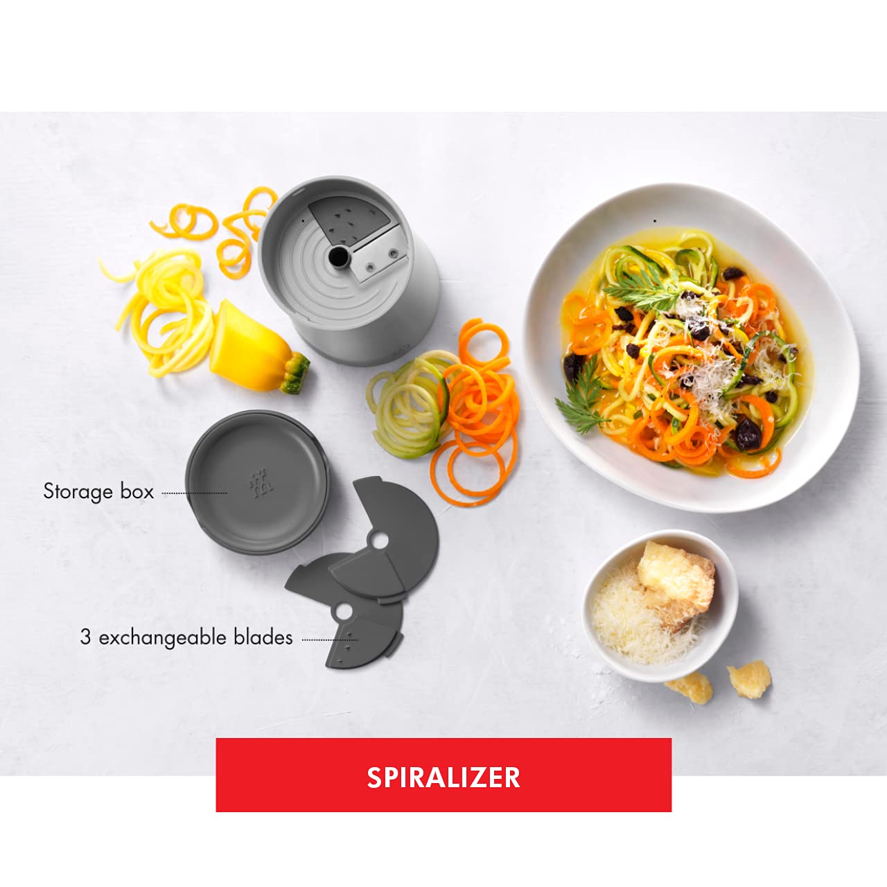 Zwilling Z-Cut spiralizzatore acciaio inox grigio