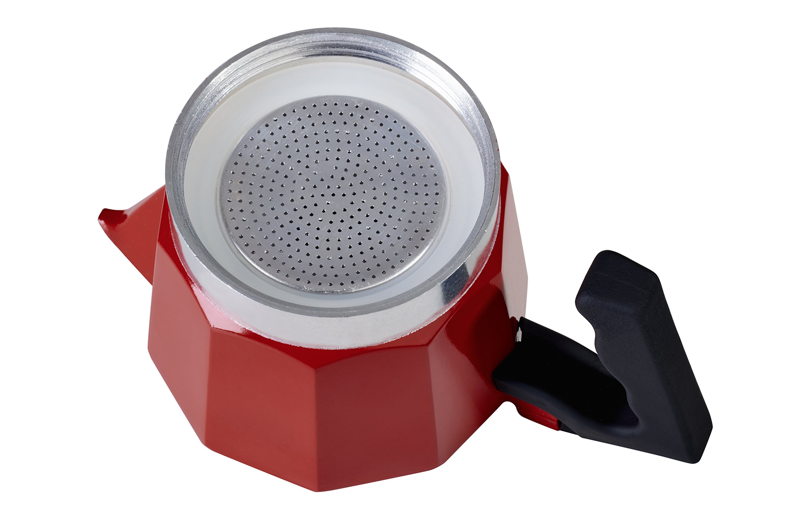 Barazzoni La Caffettiera Moka rossa 1 tazza alluminio