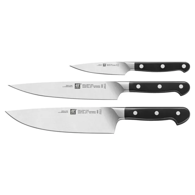 ZWILLING Pro set coltelli 3 pezzi acciaio forgiato