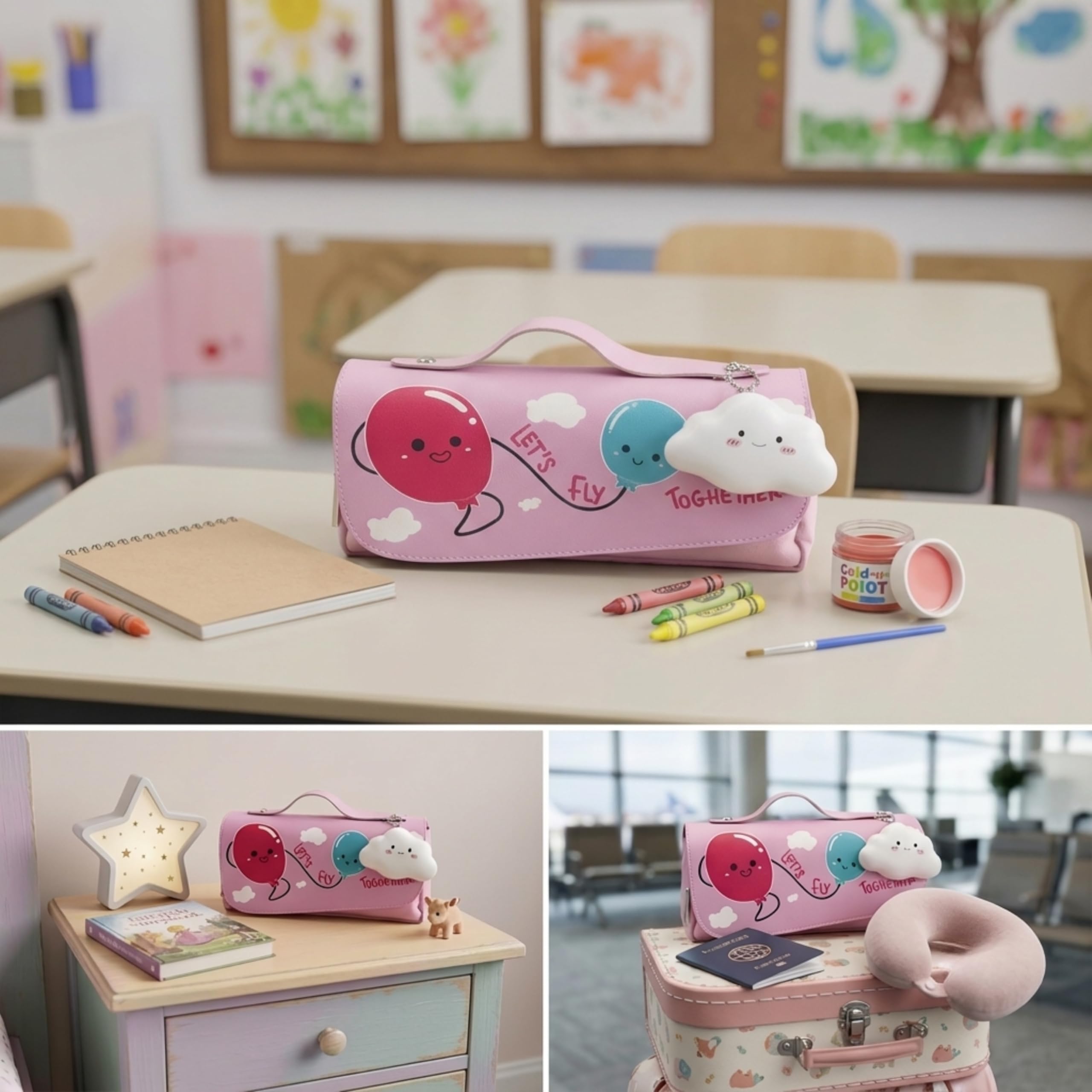 Wald Junior borsina Palloncini rosa bambina 20x7x11 cm