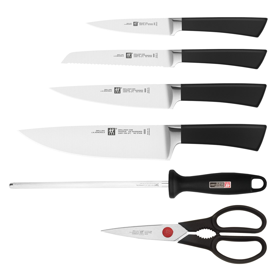 Zwilling Set coltelli 7 pezzi blocco bambù acciaio inox