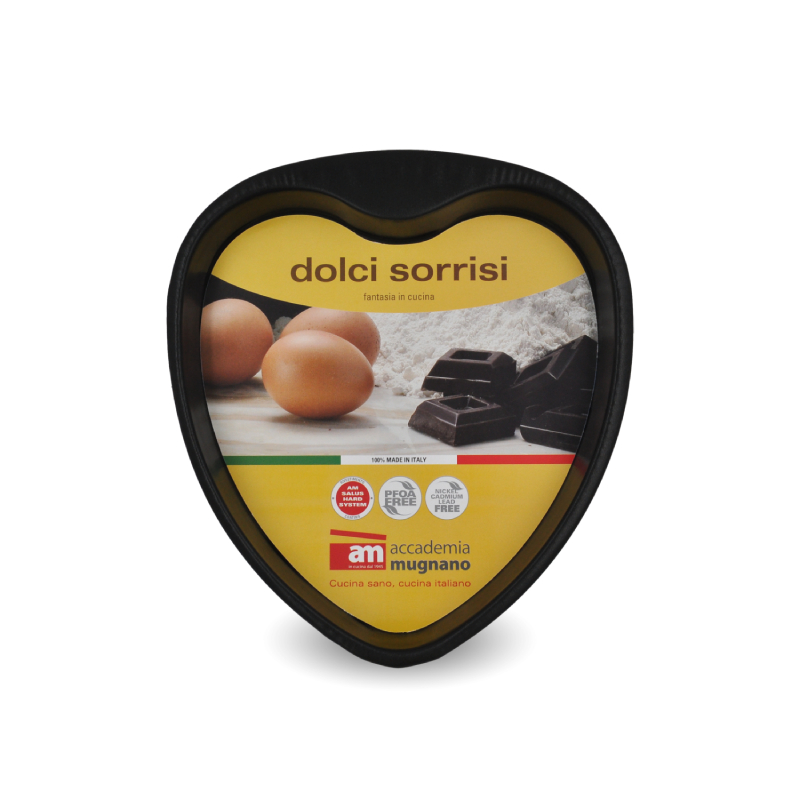 Accademia Mugnano Dolci Sorrisi Stampo Cuore Antiaderente Forno
