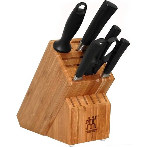 Zwilling Set coltelli 7 pezzi blocco bambù acciaio inox