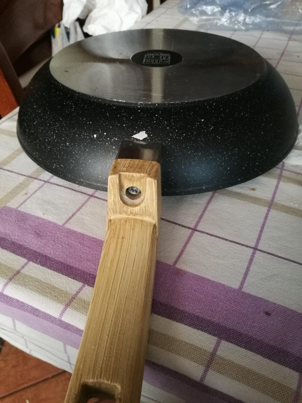 Alluflon Etnea Wood Set 3 Padelle 20-24-28 Antiaderente Pietra