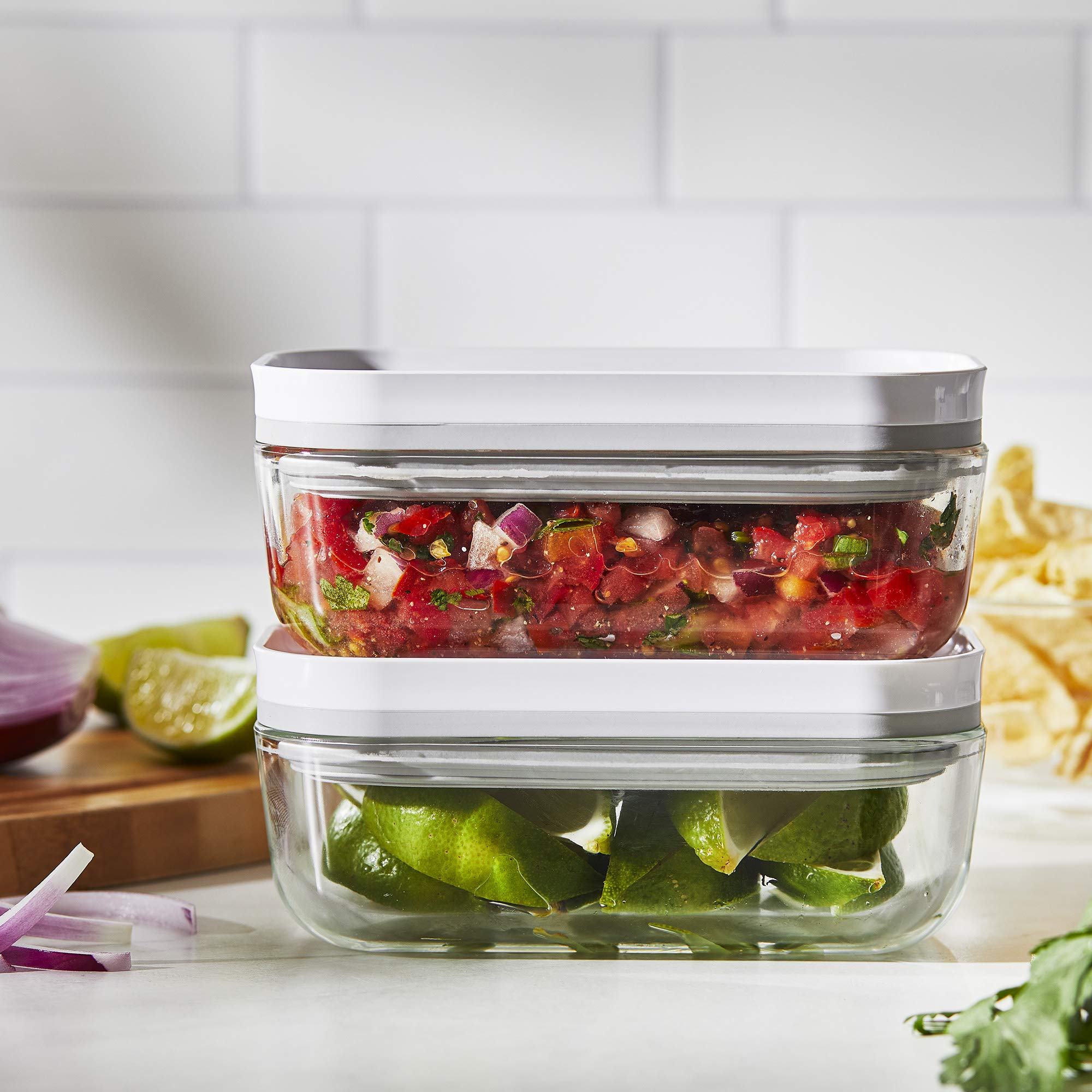 Zwilling Fresh & Save contenitori vetro 3 pezzi sottovuoto