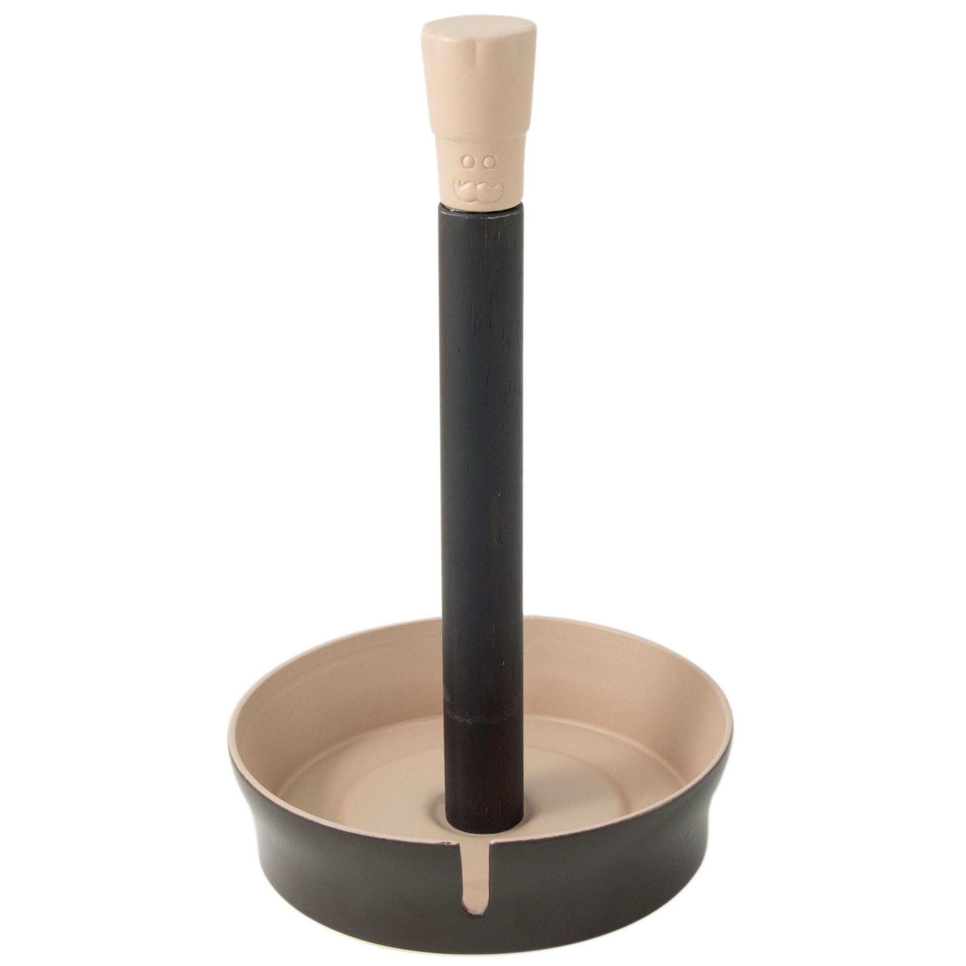 Wald Tavola e cucina portarotolo ceramica bianco 30,5 cm