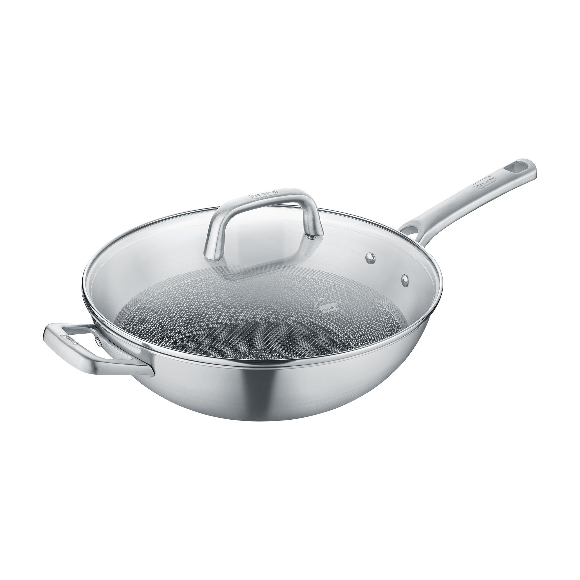 Berndes Tricion Resist Wok 32 cm con Coperchio Quarzo