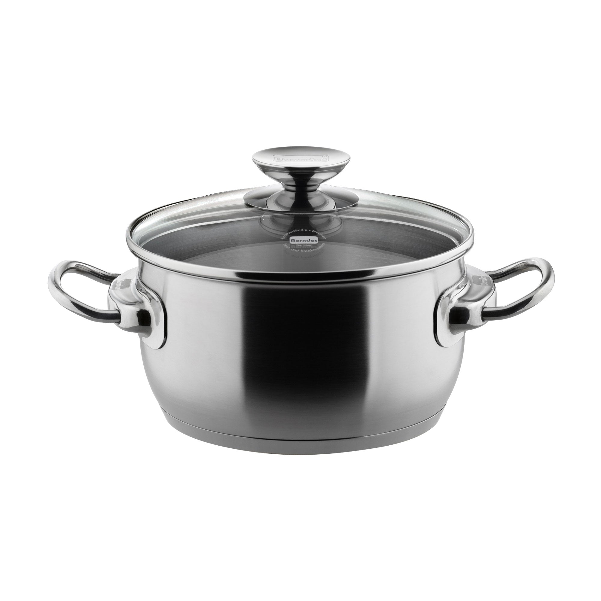 Berndes Injoy pentola acciaio coperchio vetro 20 cm