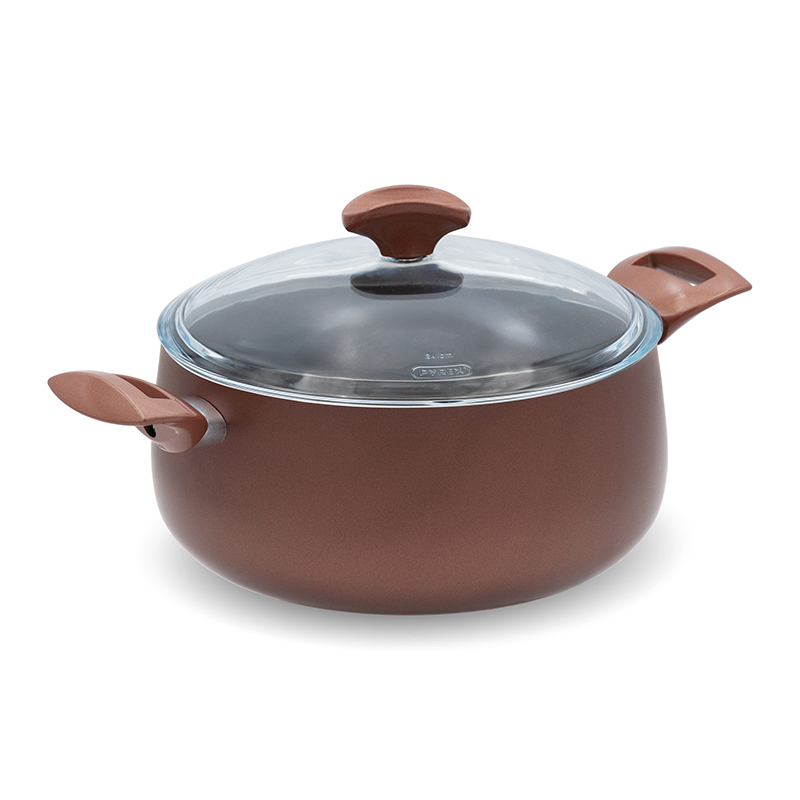 Accademia Mugnano A Fuoco Lento casseruola 24cm coperchio vetro