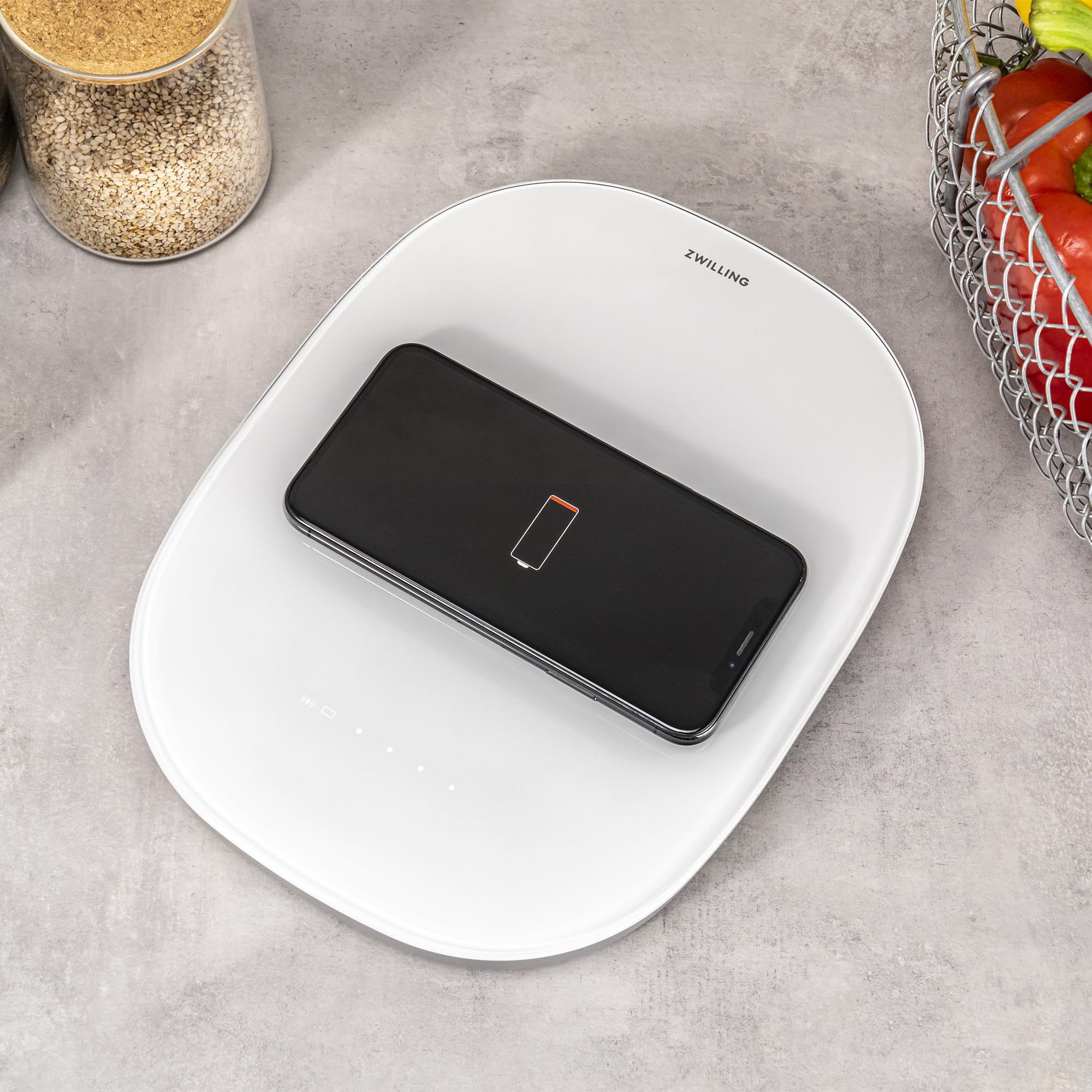 Zwilling Enfinigy bilancia cucina digitale 10 kg bianca