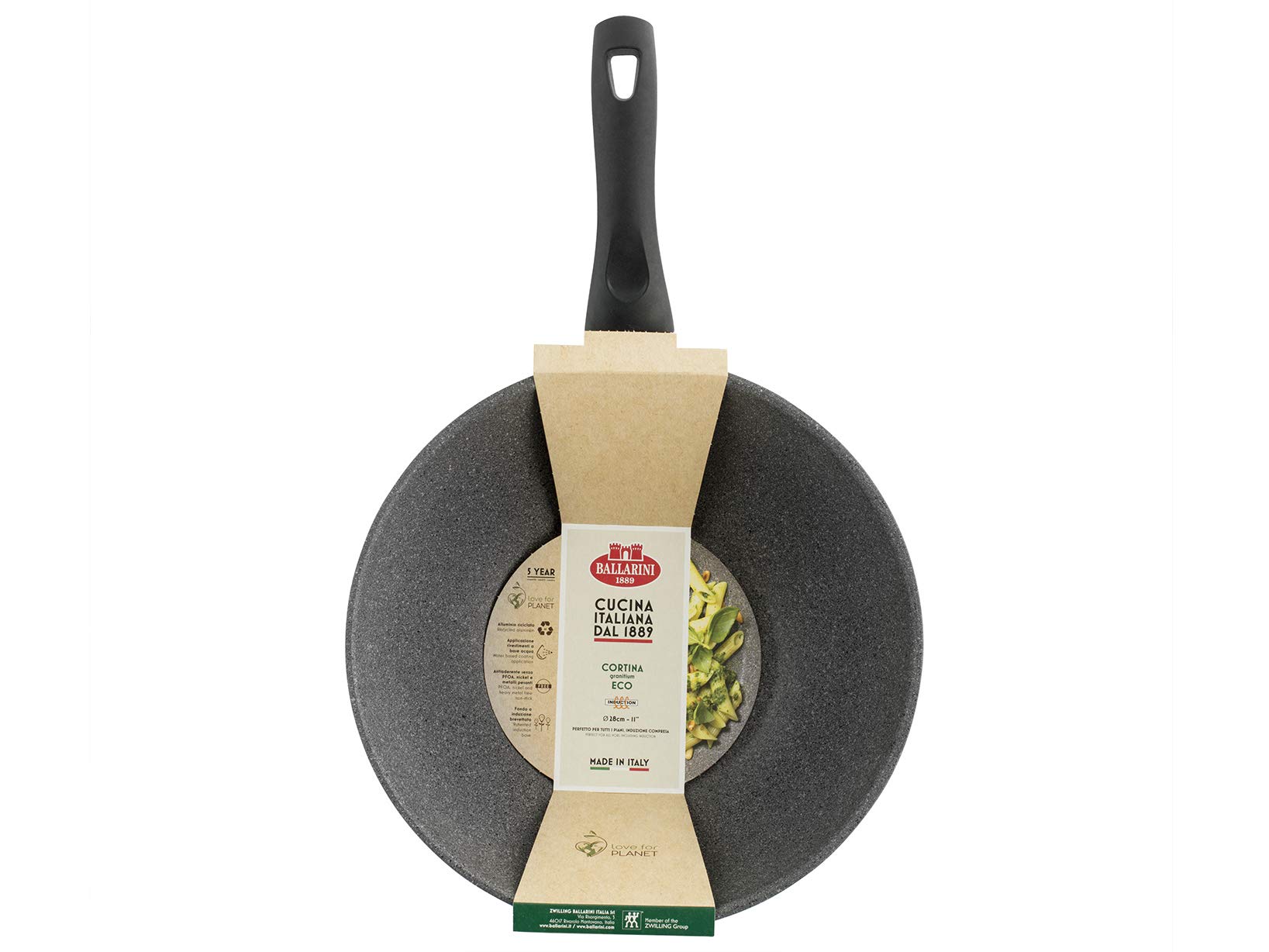 BALLARINI Salina Wok 28 cm Antiaderente a Induzione