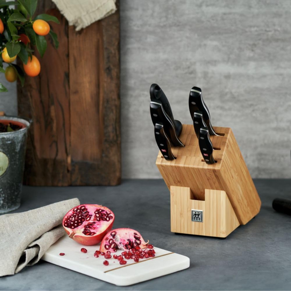 ZWILLING Twin Pollux Ceppo coltelli 7 pezzi bambù pane cuoco