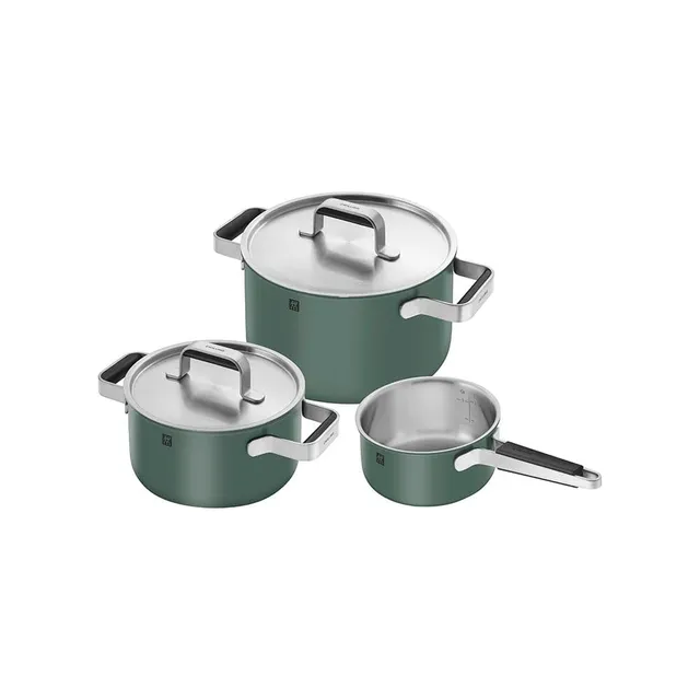 Zwilling Pure set pentole 3 pezzi verde ceramica induzione