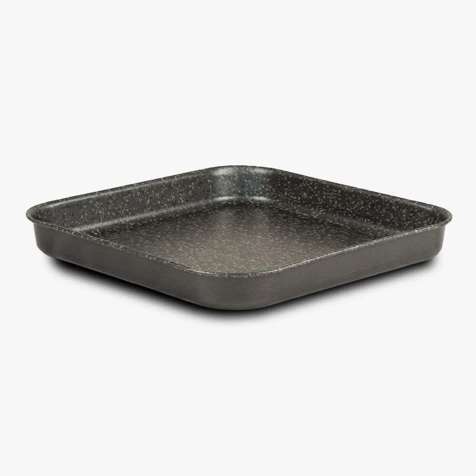 Mamù Happy Stone Teglia Quadrata 35x35 alluminio antiaderente