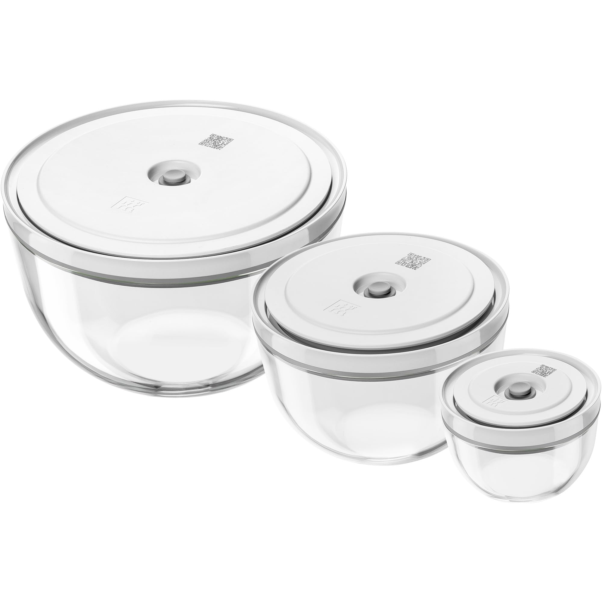 Zwilling Fresh & Save Set 3 Ciotole Vetro Sottovuoto