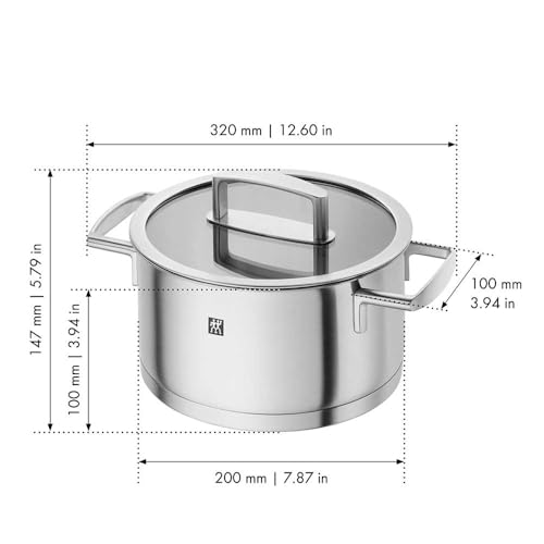 Zwilling Vitality 66462-200 Pentola 20 cm 3 L Inox Induzione